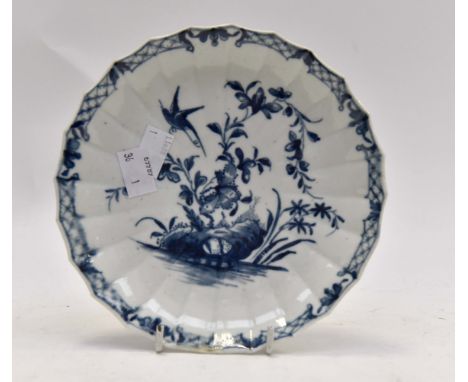 An 18th Century Worcester blue and white plate 
