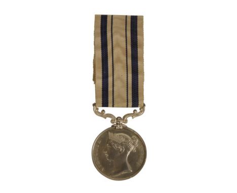 A SOUTH AFRICA 1853 MEDAL impressed (R. LANGSTON. GUNNER'S MATE)