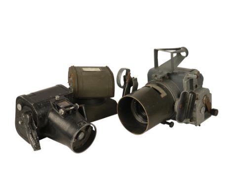 TAXIDERMY: AN AIR FORCE AND US ARMY PLANE CAMERA with an Eastman AERO-EKTER 2.5 Lens and one other plane camera and polaroid 