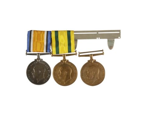 A GREAT WAR GROUP OF THREE MEDALS War Medal and two Territorial War Medals, impressed (T-278 C.SJT. J. PAMMENT THE QUEEN'S R.