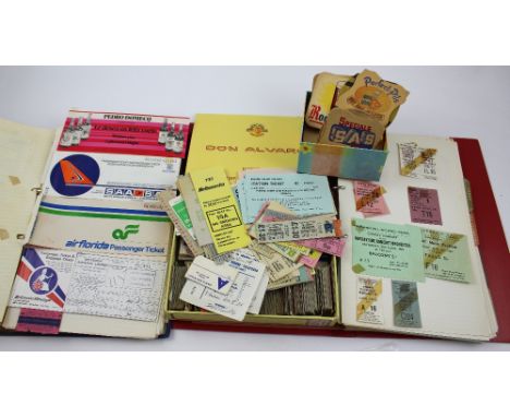 A collection of 1950s and later transport tickets to include Severn Valley Railway, British Transport Commission tickets, air