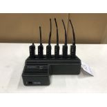 Set of 6 Motorola Walkie-Talkies w/ Docking Station