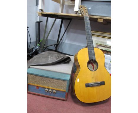 Pye Stereophonic Record Player, having Monarch turntable; Tatra acoustic guitar. (2)