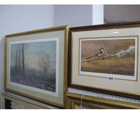 Robert E Fuller Bird Study, limited edition colour print of 850, signed to border, 19 x 30.5cm. John Trickett limited edition
