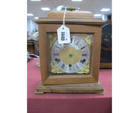Thwaites &amp; Reed of London Bracket Style Clock, Tander Westminster chimes movement, on stepped base, 21cm wide,