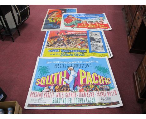 Twelve Mid XX Century Film Posters, including Peyton Place, Seven Little Foys, Merry Andrew, Miracle In The Rain, April Love,