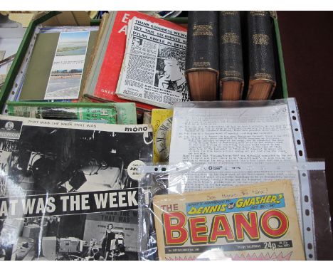 Eagle Annual Numbers 4, 6, Vole Magazines,m three volumes, I.C.S Reference Library, The Telegraph magazines about Bob Dylan, 