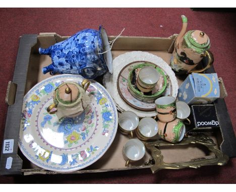Masons Ironstone Plates, Japanese tea service, Royal Worcester egg coddler:- One Box.