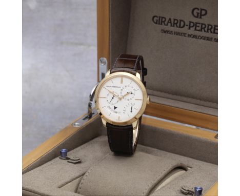 Girard-Perregaux. An 18K gold automatic annual calendar wristwatch with equation of timeModel: OR.No.6Reference: 49538Date: P