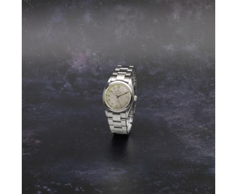 Rolex. A stainless steel automatic bracelet watchModel: Oyster Perpetual Precision 'Pre-Explorer'Reference: 6098Date: Circa 1