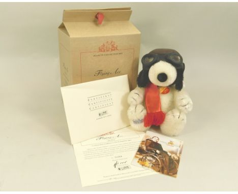 STEIFF. A Steiff Limited Edition bear for Japan. Flying Ace Snoopy Bear. No.1064 of 2000 pieces. In original box with certifi