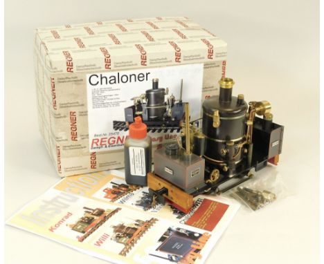 REGNER LOCOMOTIVE. Model 'Chaloner gas fired living steam locomotive with manual control. Adjustable to 30, 32 &amp; 45mm gau