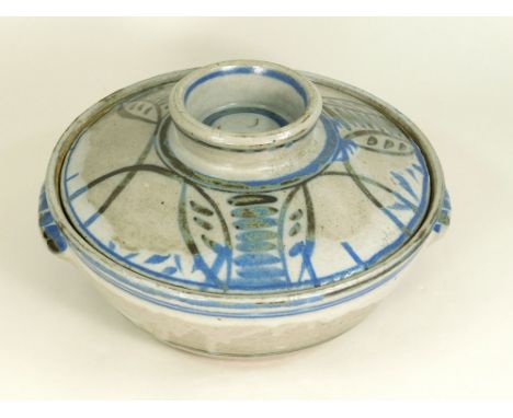 MICHAEL CARDEW. A Michael Cardew, Wenford Bridge Pottery tureen with brush decorated cover & interior. Personal impressed mar