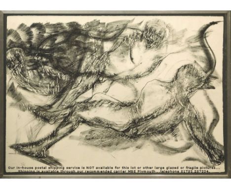 ELISABETH FRINK. * 'Spinning Man VII.' Lithograph. Signed in pencil, dated (19)65 &amp; numbered 47/50. 58 x 80cm.