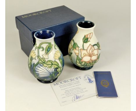 MOORCROFT. A Moorcroft vase in the Rough Hawk's Beard pattern, designed by Rachel Bishop. Various stamped &amp; painted marks