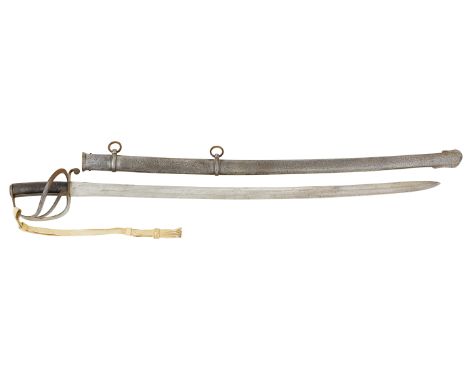 11th Hussars Trooper’s Victorian 1853 pattern sword.A rare example, plain slightly curved blade with wide fuller. Maker’s sta