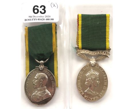 King’s Liverpool Regiment Territorial Efficiency MedalsA George V example awarded to “330053 PTE W. MCDONALD 9-THE KING’S R”.