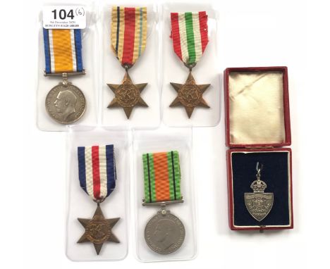 Selection of Medals.Comprising: British War Medal “27616 PTE H. PACK BORD R”. ... Africa Star. ... Italy Star. ... France &am