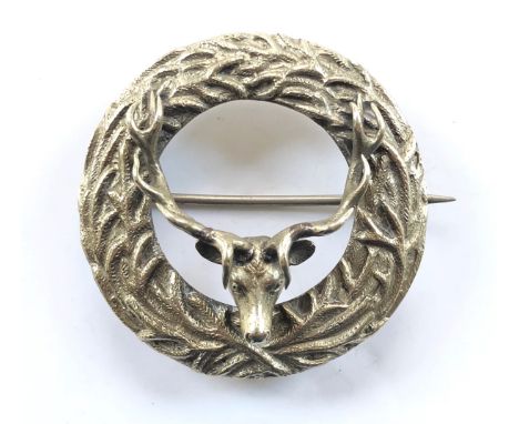 Scottish. 3rd (Morayshire) VB Seaforth Highlanders (Ross-shire Buffs Duke of Albany’s) Plaid Brooch circa 1898-1908.Good heav