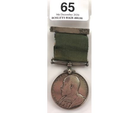 Edwardian 3rd VB King’s Liverpool Regiment Volunteer Long Service Good Conduct Medal.Awarded to “1191 SGT R CROPPER 3RD VB LI