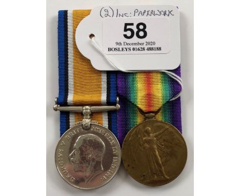 WW1 Prisoner of War Medals of Wales Regiments Interest. Comprising: British War Medal, Victory Medal awarded to “230369 PTE G