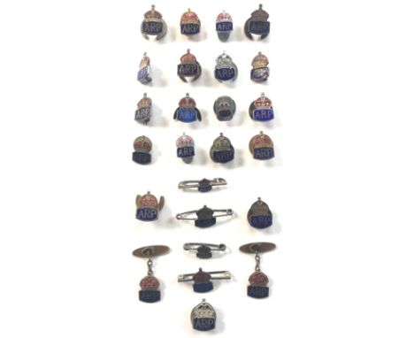 WW2 Home Front Air Raid Precautions Enamel Lapel BadgesA good selection of miniature lapel badges with enamel decoration. Som