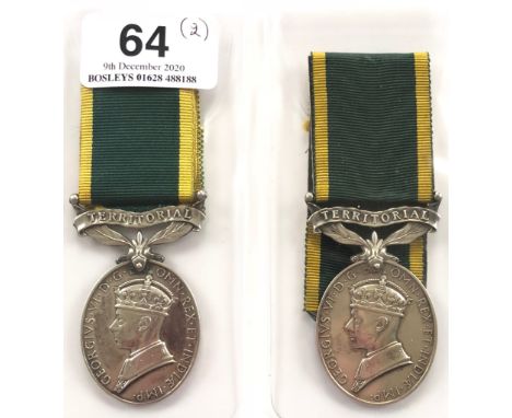 King’s Liverpool Regiment George VI Territorial Efficiency MedalAwarded to “5725823 PTE R.S. FIELDER THE KING’S R”. ... Accom
