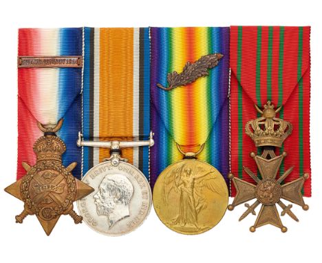 WW1 2nd Bn Royal Scots Fusiliers MID Belgian Croix de Guerre Group of Four Medals.Awarded to “10664 SJT W SANDELL R. SC FUS.”