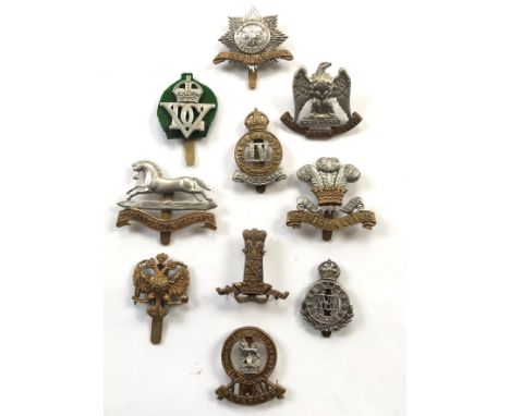 10 Cavalry cap badges.4th Royal Irish Dragoon Guards ... 5th Royal Inniskilling Dragoon Guards (Gaunt) ...  R. Scots Greys ..
