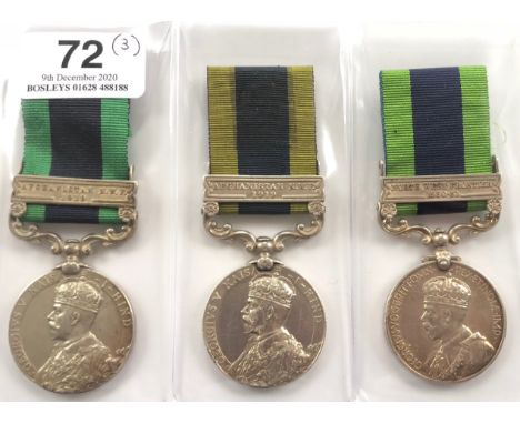 Border Regiment 3 x India General Service MedalsComprising: India General Service Medal clasp “Afghanistan NWF 1919”. Awarded