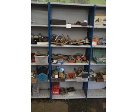 A large quantity of tools including planes, files, small micrometer etc.