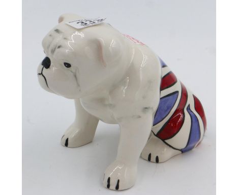 Lorna Bailey bulldog, no cracks or chips, H: 15 cm. UK P&amp;P Group 1 (£16+VAT for the first lot and £2+VAT for subsequent l