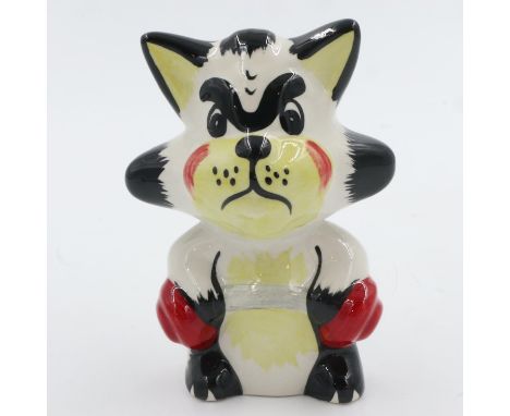 Lorna Bailey cat, Arnie, no cracks or chips, H: 12 cm. UK P&amp;P Group 1 (£16+VAT for the first lot and £2+VAT for subsequen