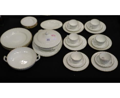 Royal Worcester 35 piece Strathmore tea and dinnerware set, no cracks or chips. Not available for in-house P&amp;P 