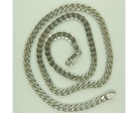 925 silver neck chain, L: 50 cm, 24g. UK P&amp;P Group 1 (£16+VAT for the first lot and £2+VAT for subsequent lots) 