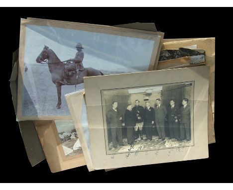An assortment of 19th &amp; 20th century Military photographs, mainly mounted on card, including Lancers, Indian Regiments, 1