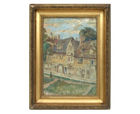 W K Hudson (early 20th century school) - Camden High Street - oil on board, framed, 28 by 41cms (11 by 16ins).Condition Repor