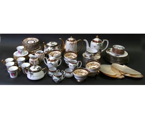 A Paragon bone china tea service; together with a Japanese eggshell tea service; other ceramic items and four mother of pearl