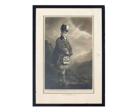 Henry McBeth-Raeburn RA (Scottish 1847-1891) - The McNab - black &amp; white print, published 1918 by John Dewar, signed in p