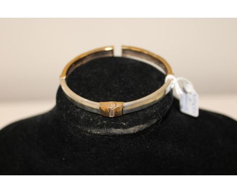A 925 silver gilt vintage bracelet/bangle 