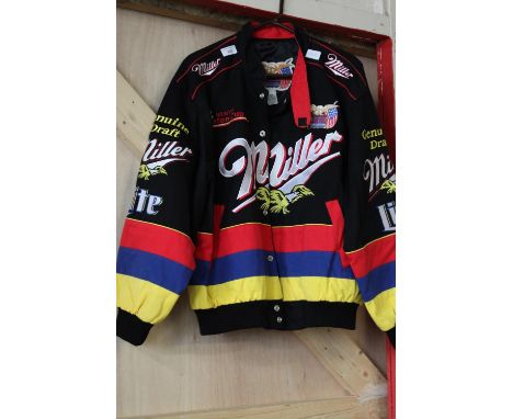 A vintage Nascar Winston Cup Jeff Hamilton collection embroidered jacket size L 