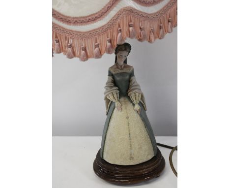 A vintage lamp base &amp; shade 