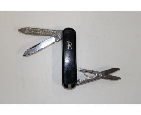 A Rolls Royce embossed vintage pen knife 