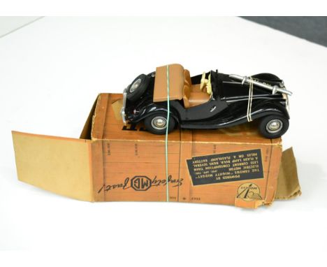 Victory Models MG TF Battery Operated Car black (overall G, but lacks sidelights and front bumper detached, box F)