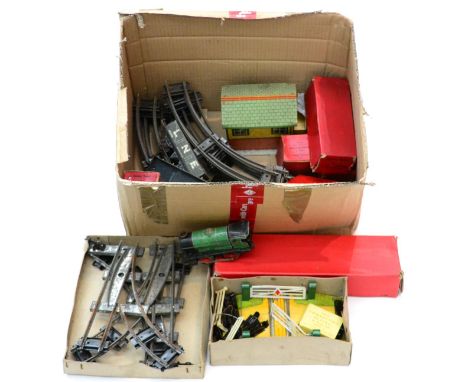 Hornby O Gauge Various Items including No.1 Side tipping wagon, No.20 Rotary tipping wagon, No.20 Crane truck and a few other
