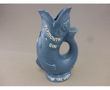 Dartmouth pottery Plymouth gin spirit of the west gurgle jug