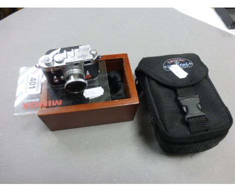 Boxed Minox/Leica camera M3 2.1 & canvas case