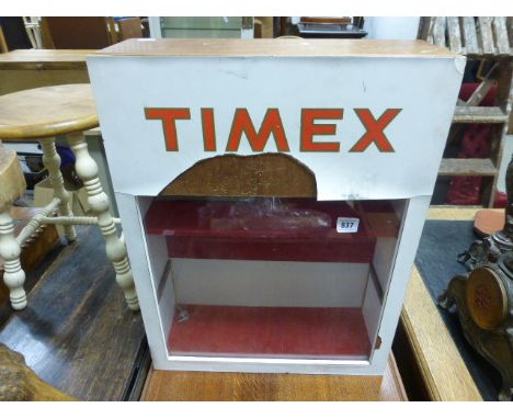 A Timex watch shop display cabinet