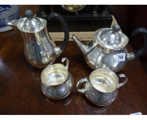 A silver plated four piece tea and coffee service, by Mappin & Webb 