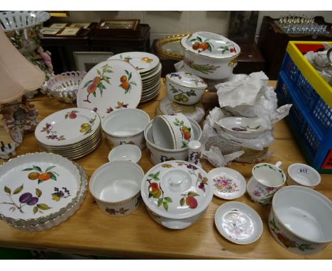 A collection of Royal Worcester Evesham dinnerware